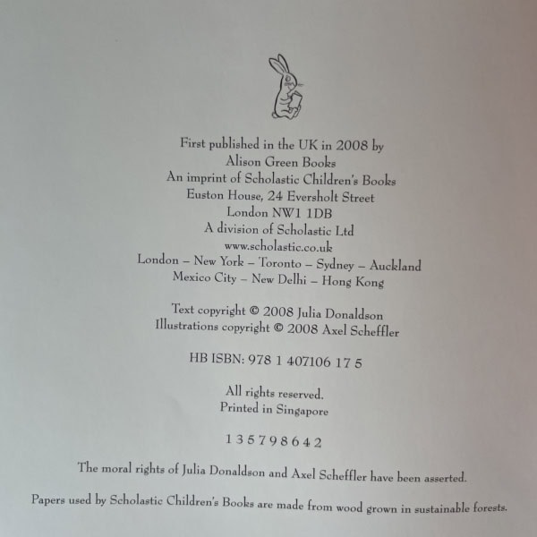 julia donaldson stick man signed first3