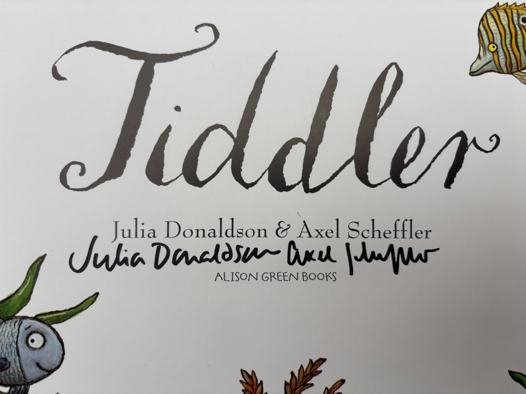 julia donaldson tiddler double signed first2