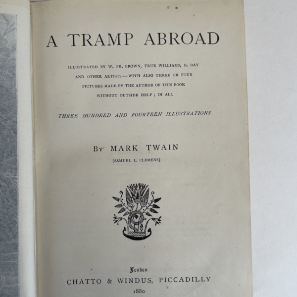 mark twain a tramp abroad first edition2