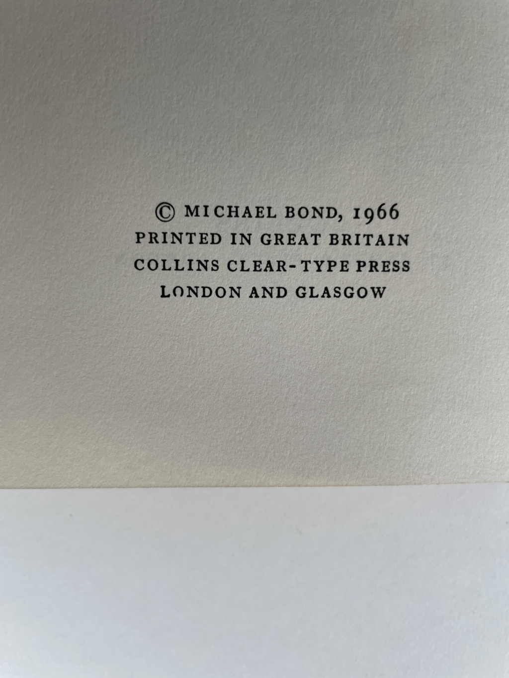 michael bond paddington at work first edition2