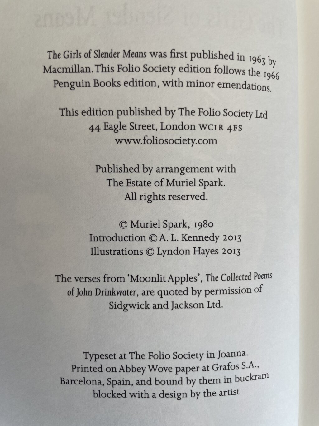 muriel sparks the girls of slender means folio2