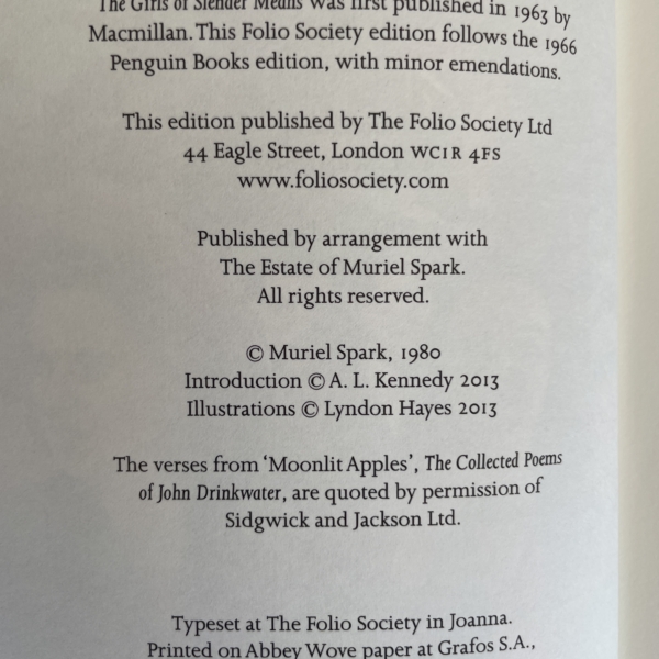 muriel sparks the girls of slender means folio2