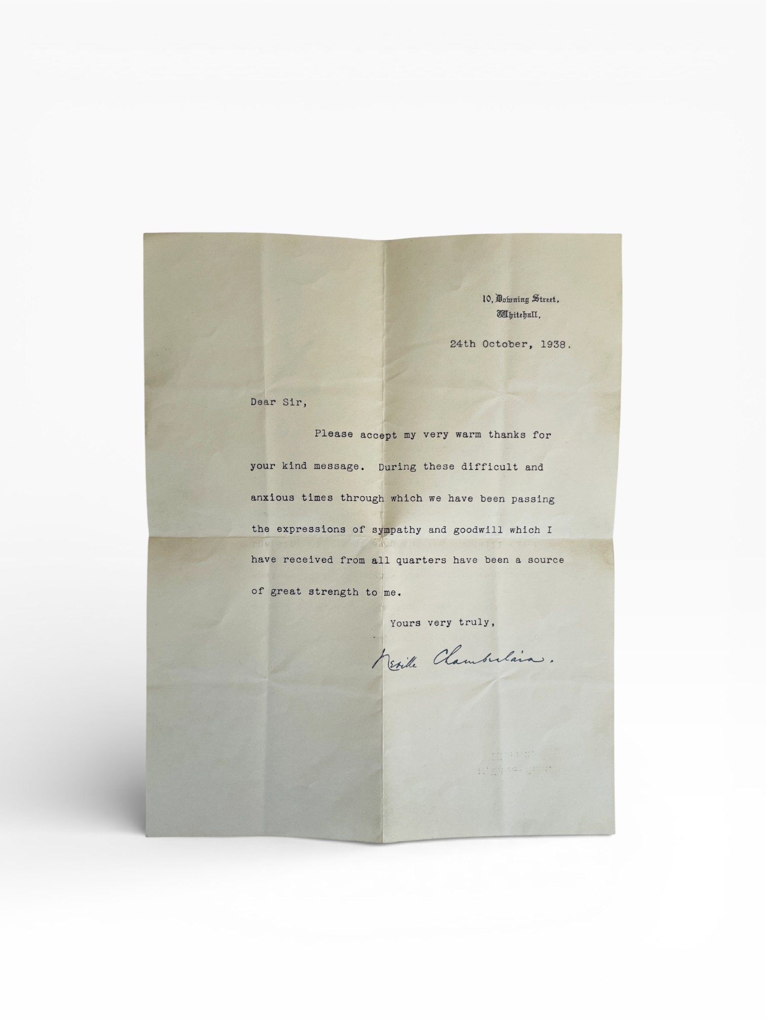 neville chamberlain letter1