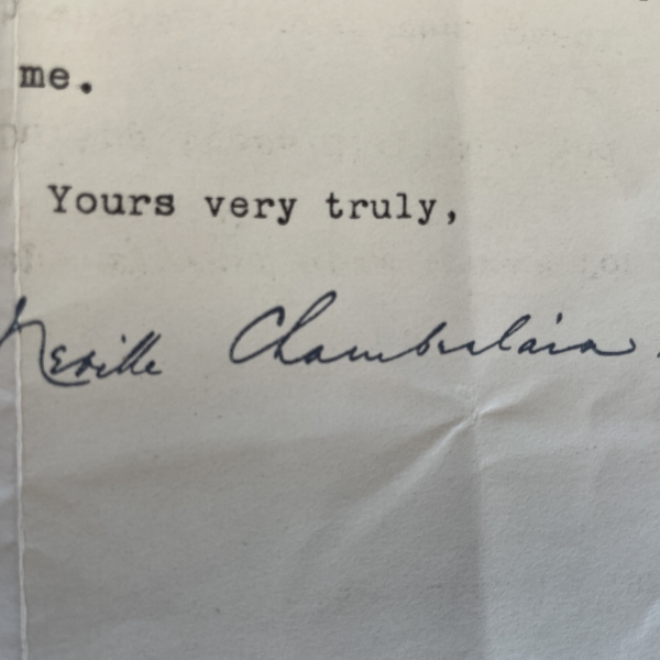 neville chamberlain letter2