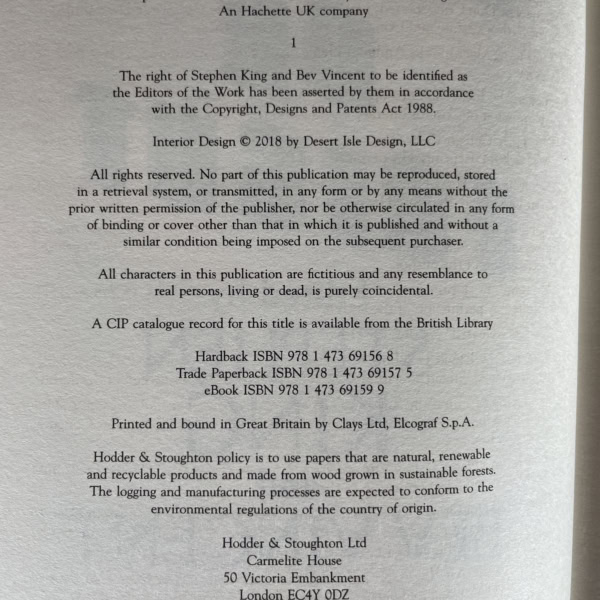 stephen king flight or fright first edition2