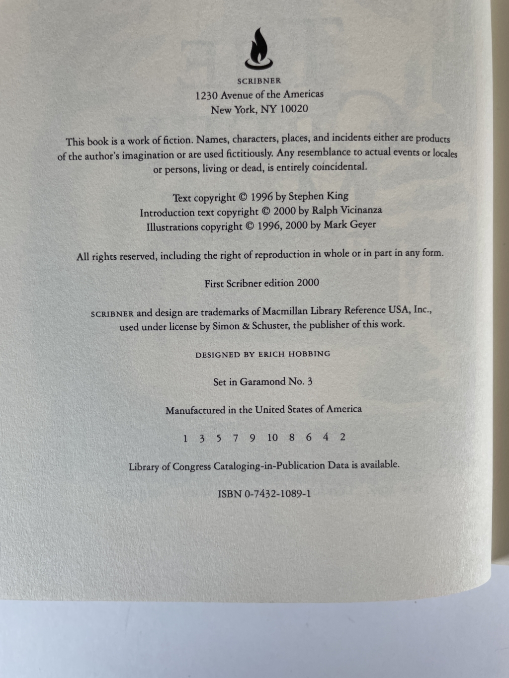 stephen king the green mile first hardback 2