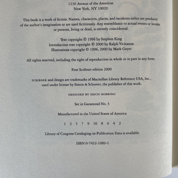 stephen king the green mile first hardback 2