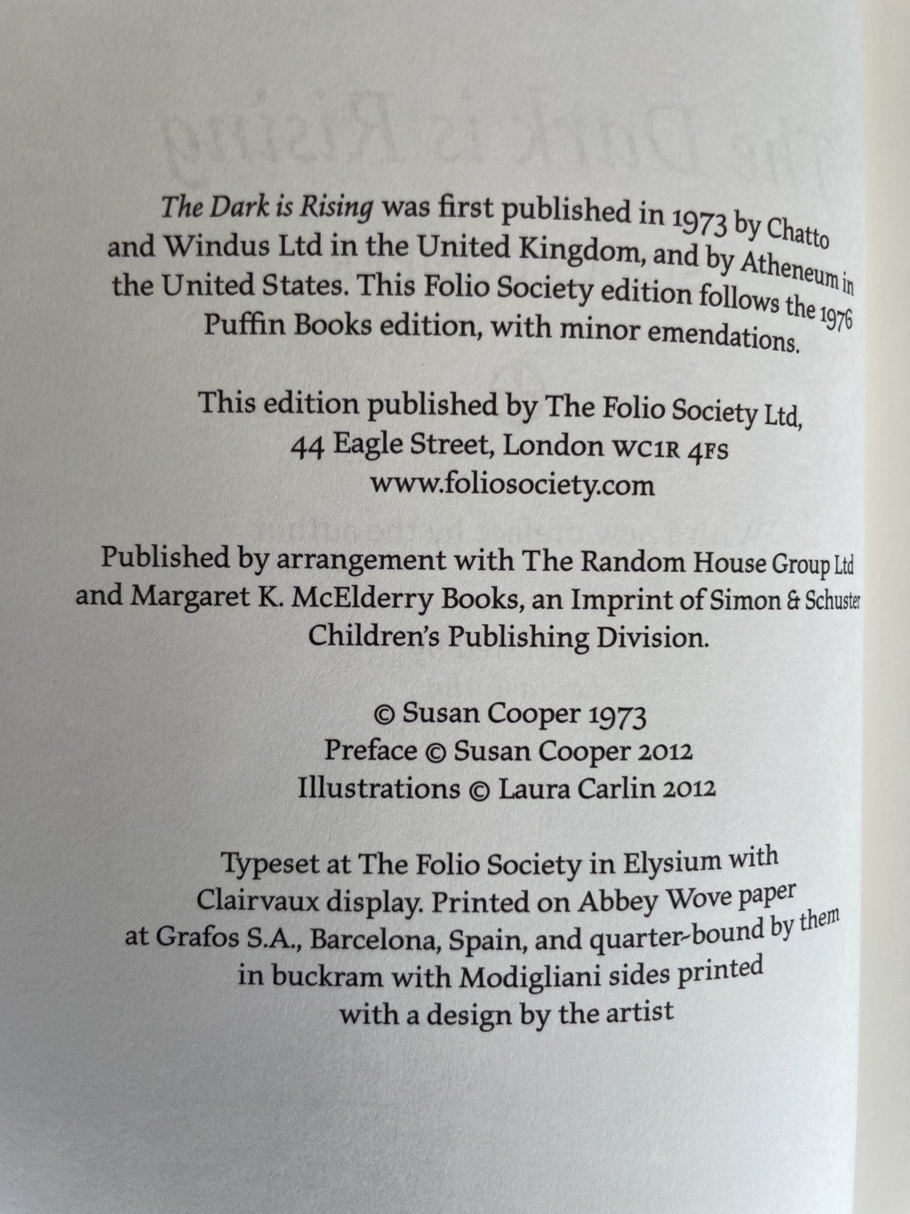 susan cooper the dark is rising folio 225 2