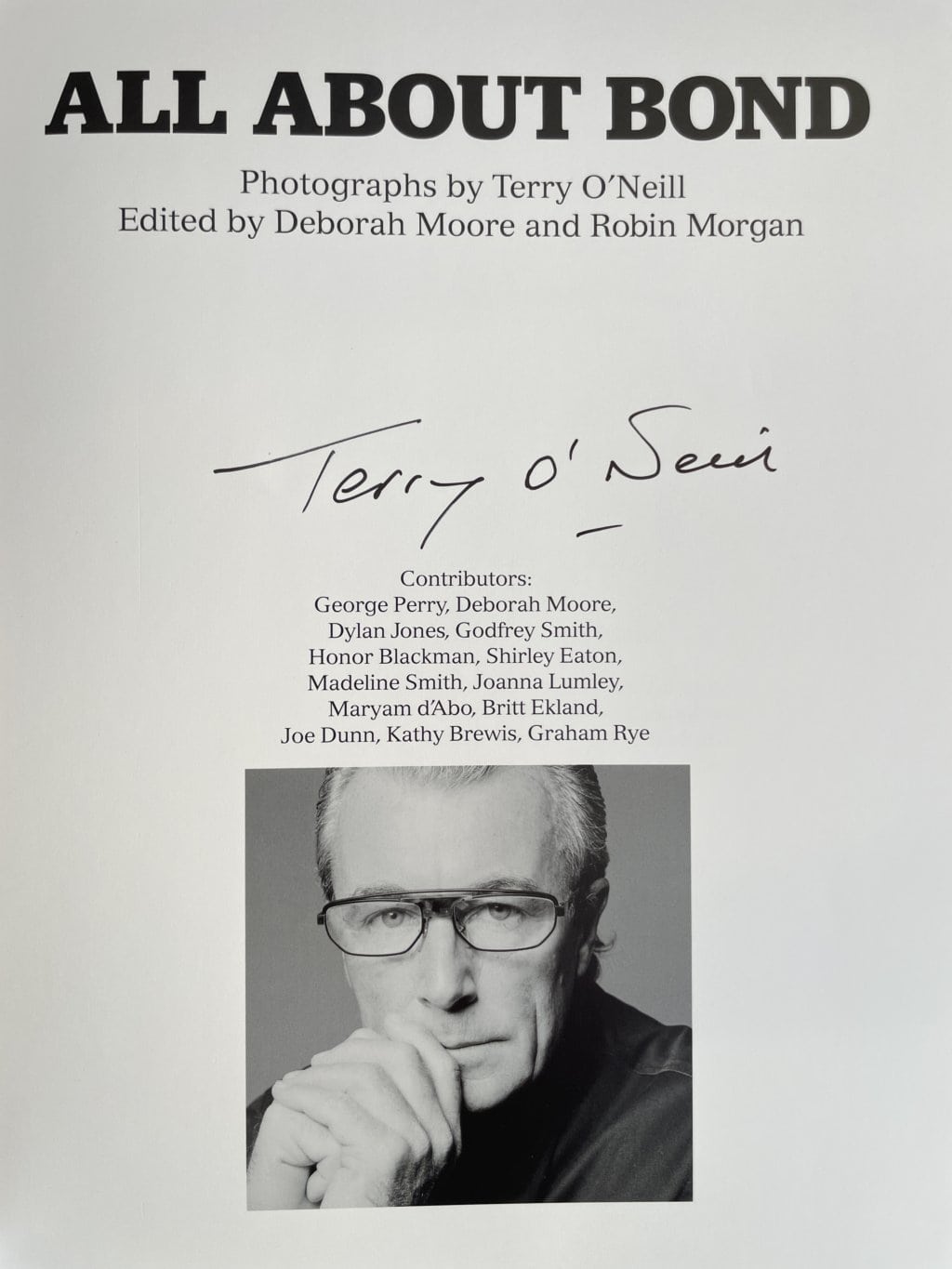 terry oneill all about bond multi signed 2