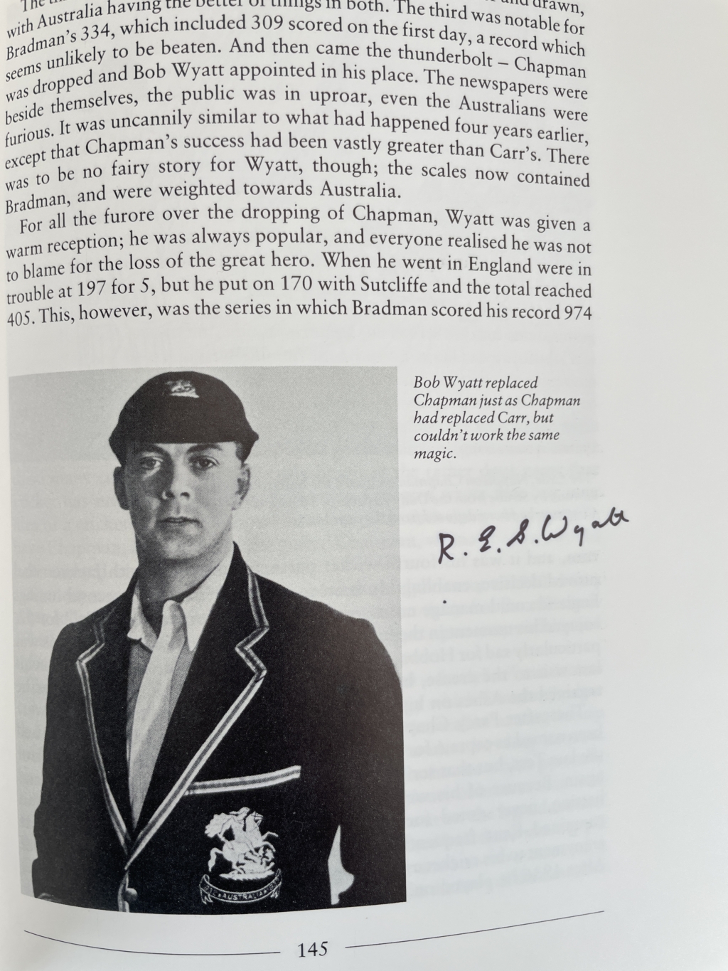 the ashes captains w hutton signed3