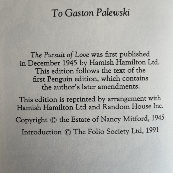 the pursuit of love folio2