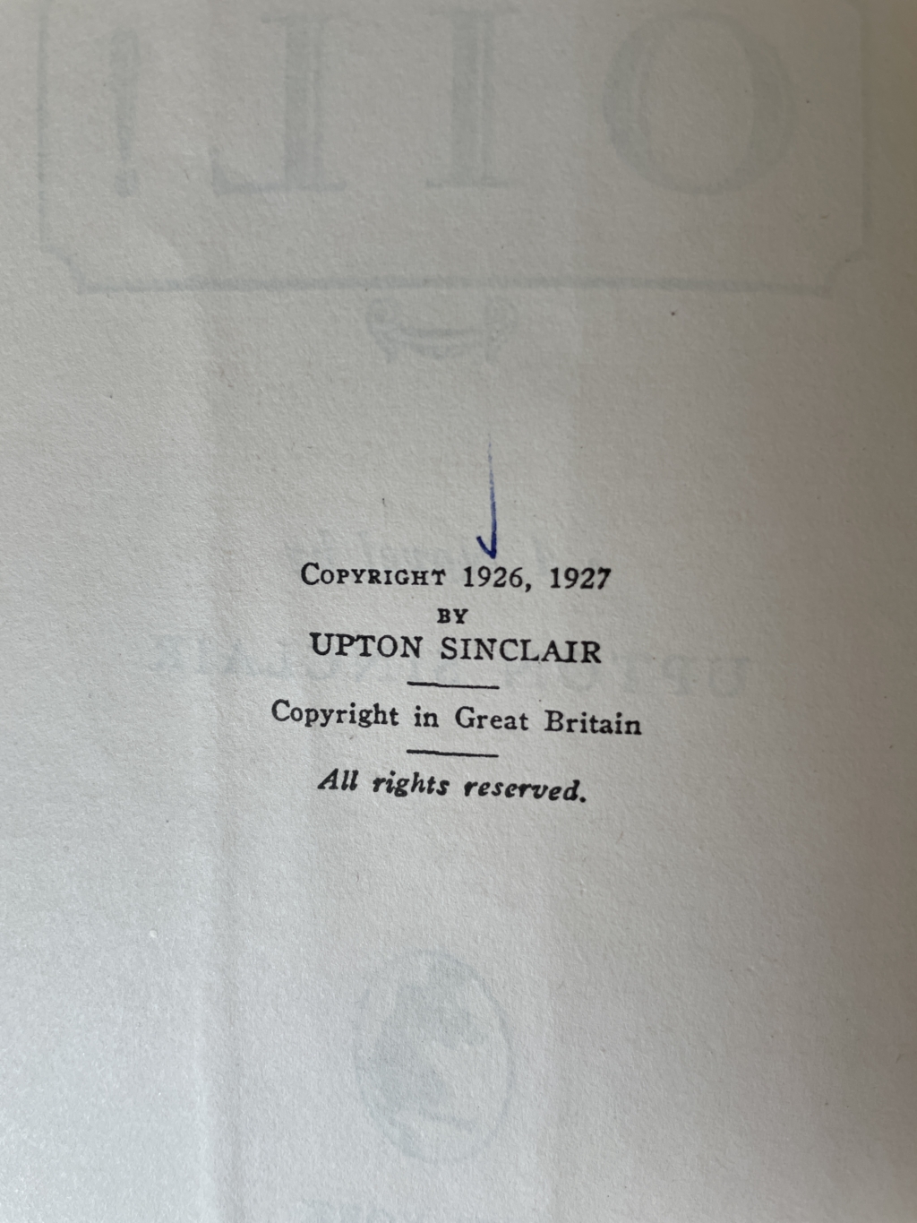 upton sinclair oil first edition2