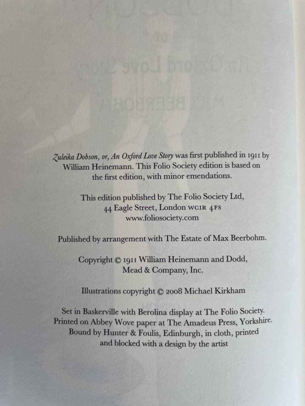 zuleika dobson folio2