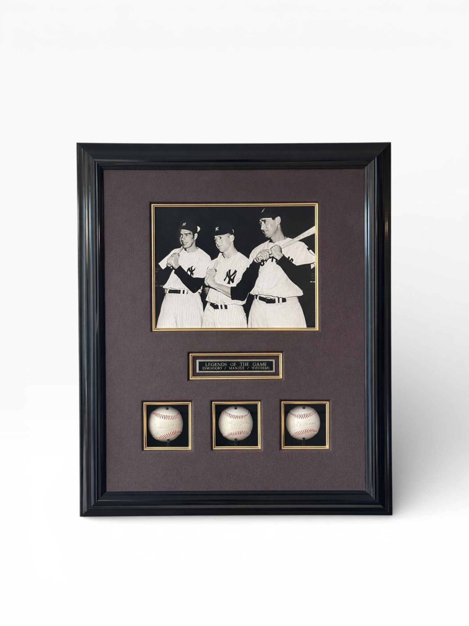 Baseball - Dimaggio/Mantle/Williams - SIGNED baseballs