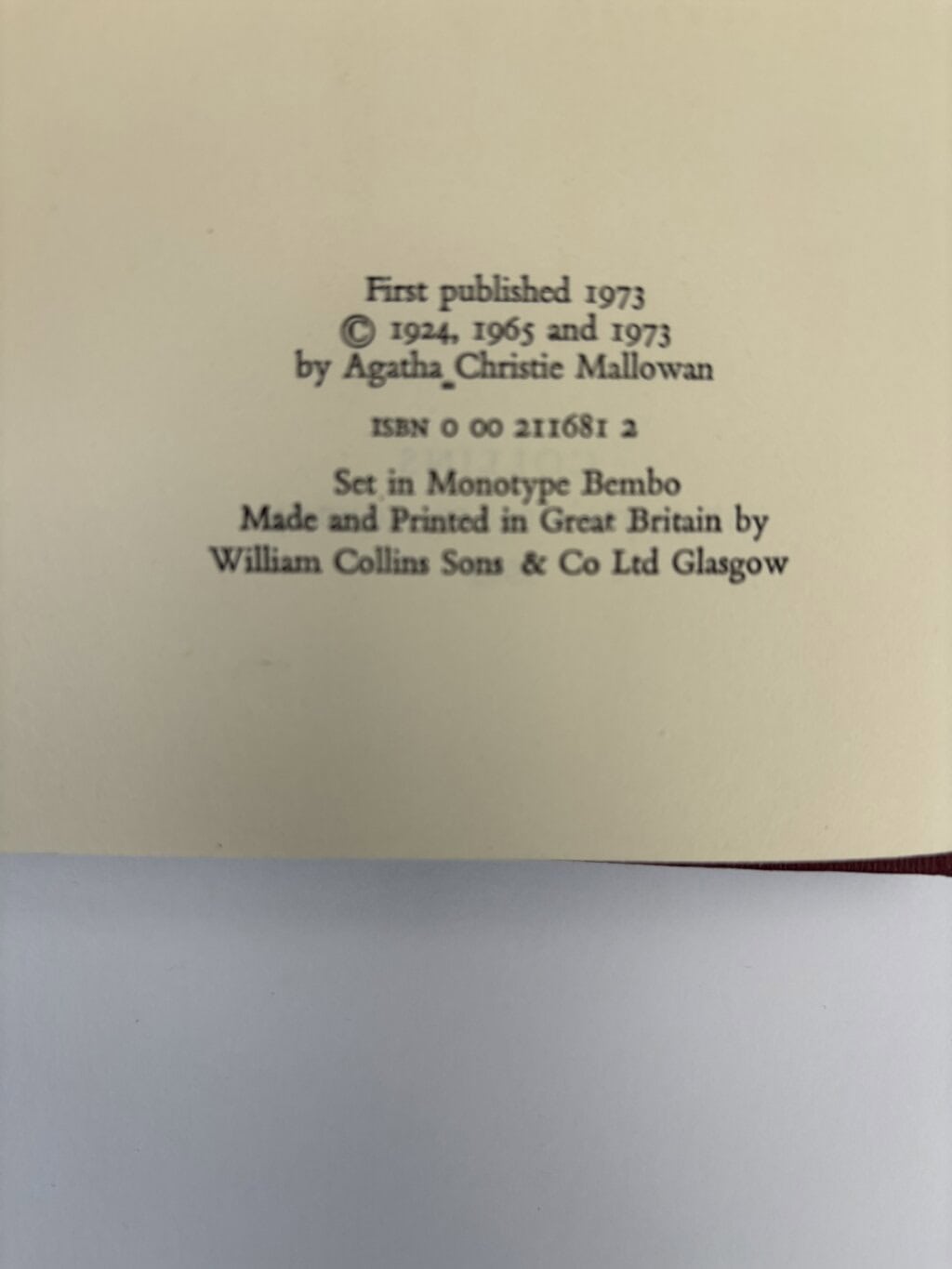 agatha christie poems first edi2