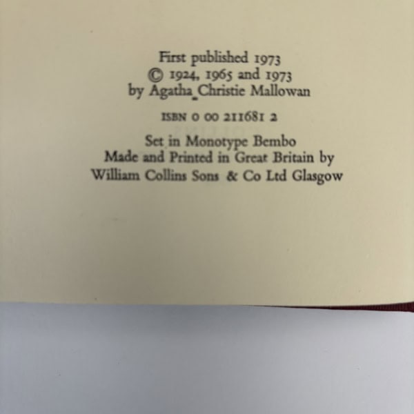 agatha christie poems first edi2