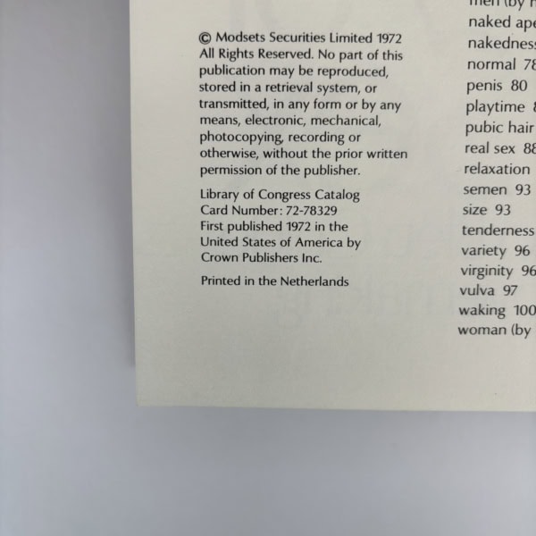 alex comfort the joy of sex first ed2