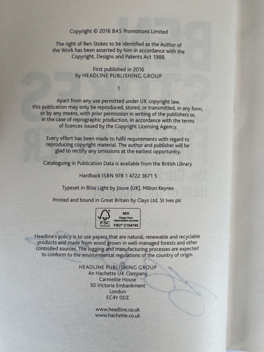 ben stokes fire starter signed first edition3