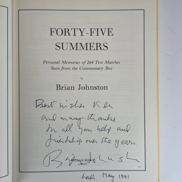 brian johnson fourty five summers signed first 2