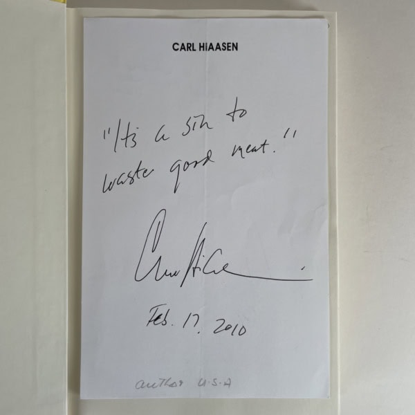 carl hiaasen bad monkey signed first edition2