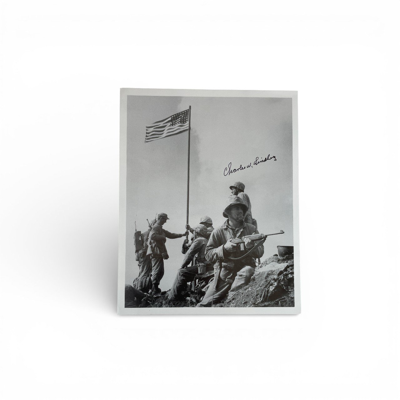 charles lindberg signed photo1