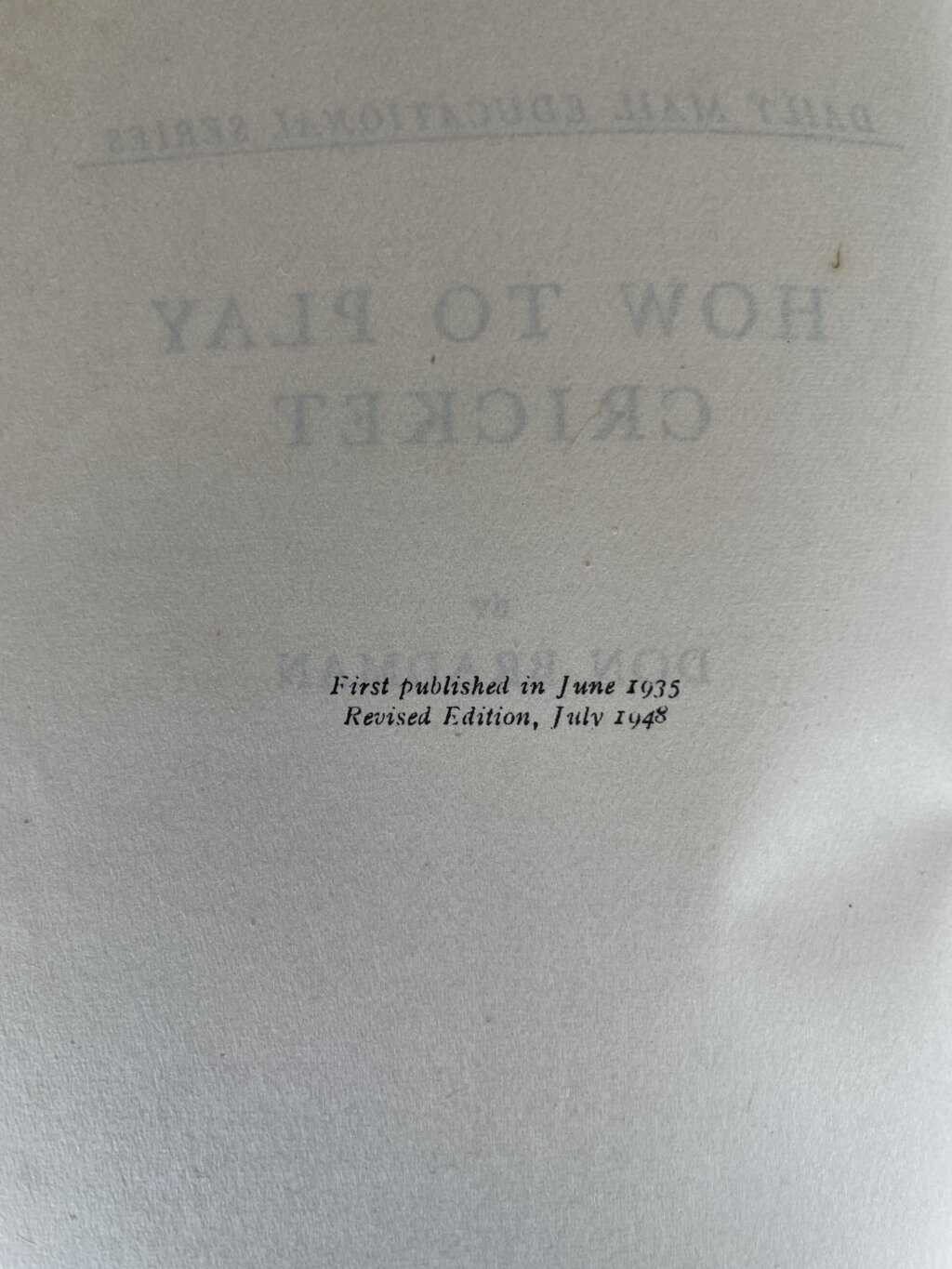 don bradman how to play cricket signed first edition3