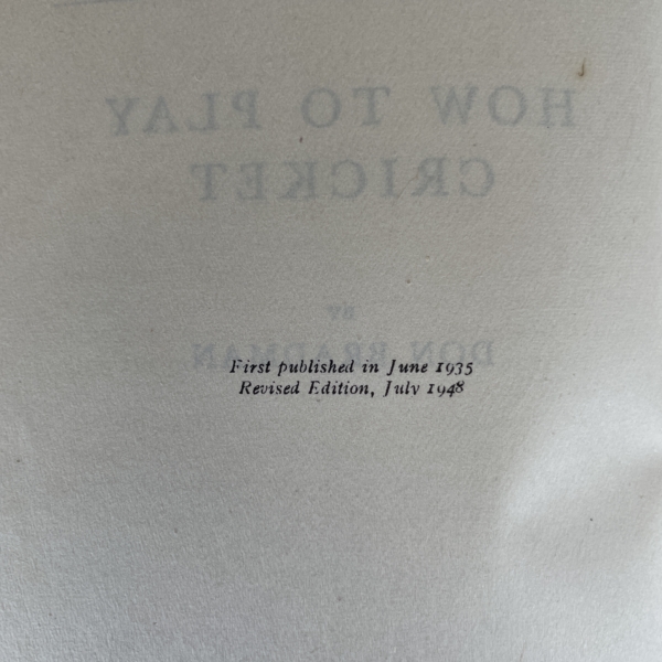 don bradman how to play cricket signed first edition3