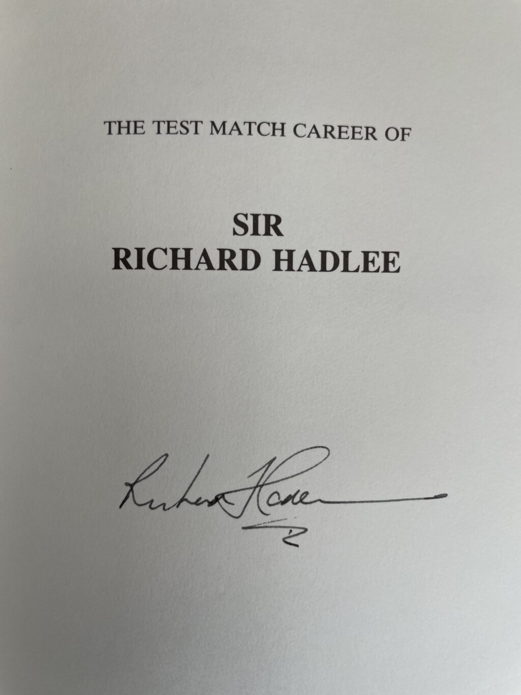 gerry cotter sir richard hadlee signed first 2