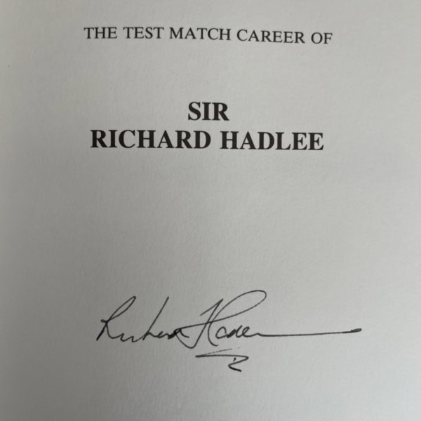 gerry cotter sir richard hadlee signed first 2