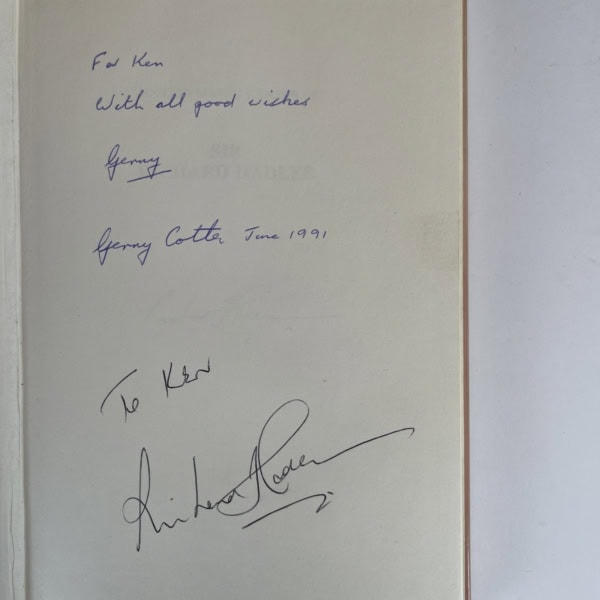 gerry cotter sir richard hadlee signed first 3