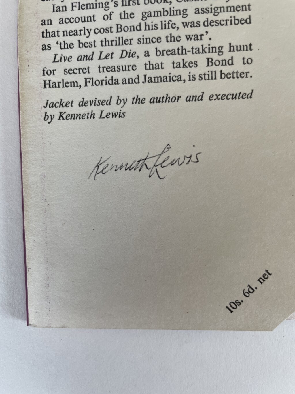 ian fleming live and let die first edition3