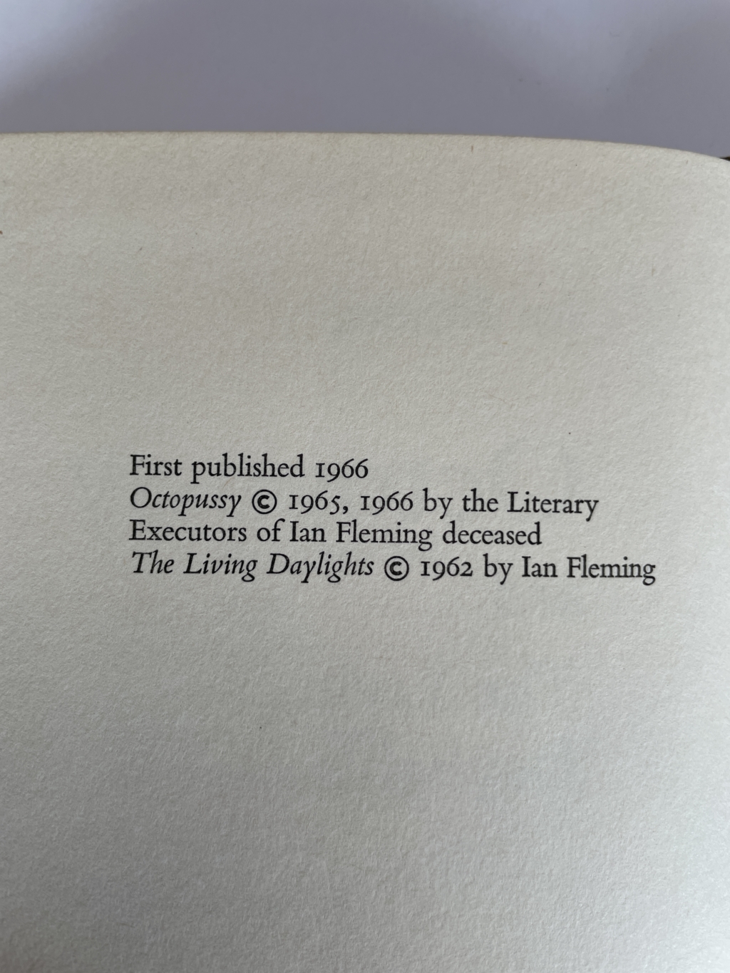 ian fleming octopussy first edition2