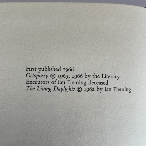 ian fleming octopussy first edition2