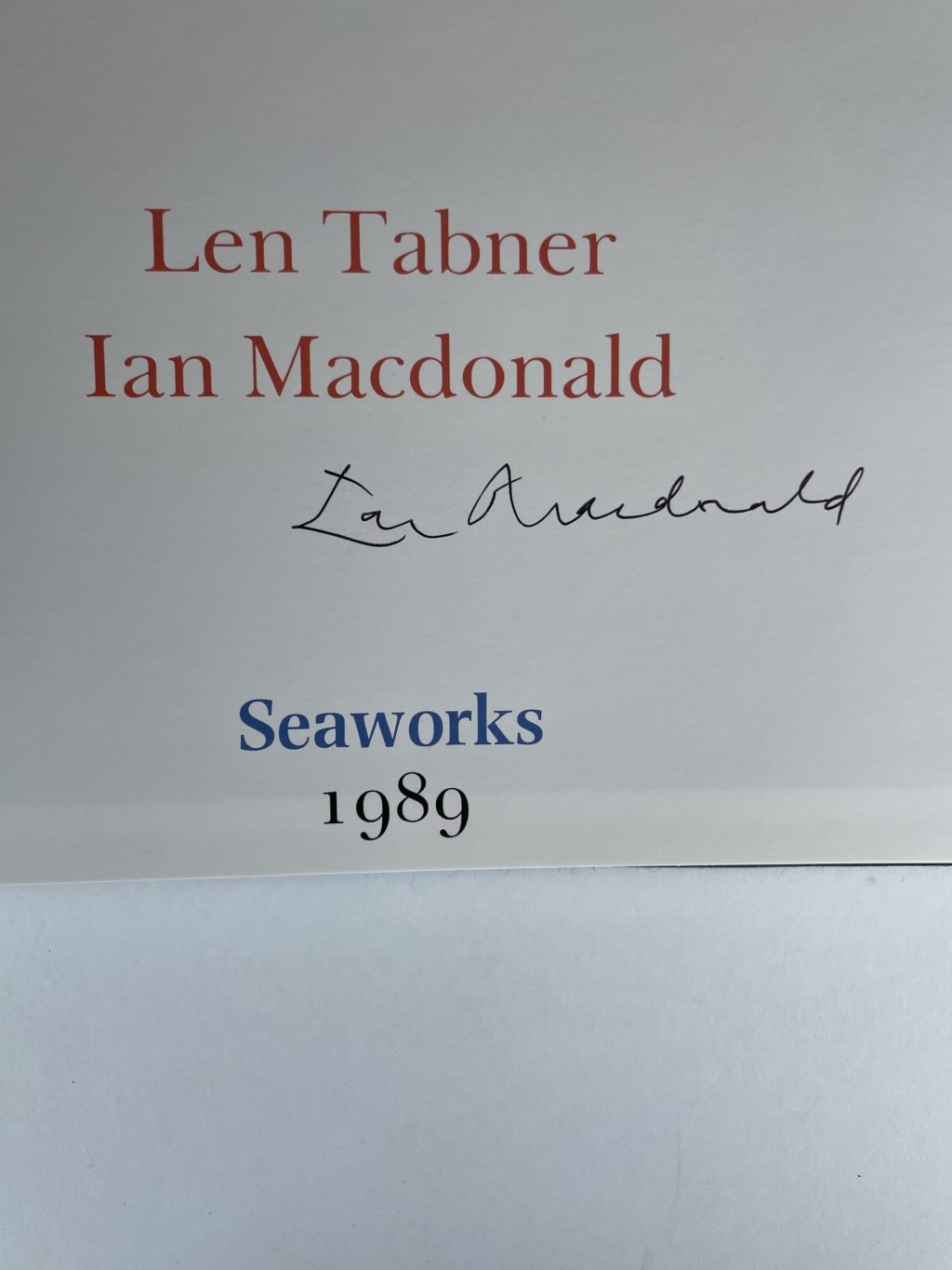 ian macdonald images off the tees signed first 2