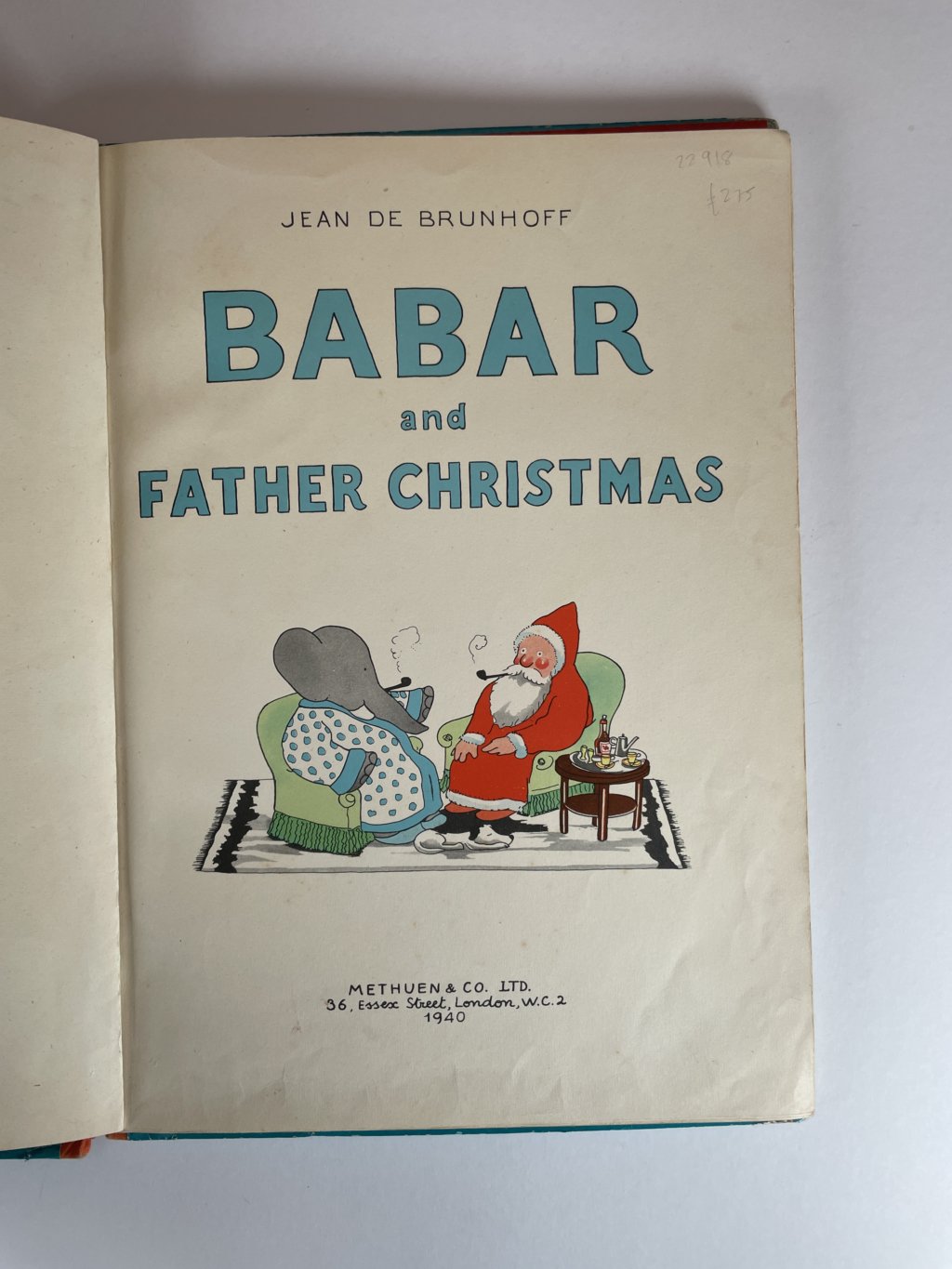 jean de brunhoff babar and father christmas first edition2