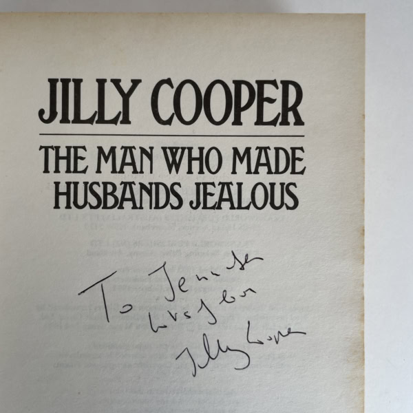 jilly cooper the man who made husbands jealous signed first 2