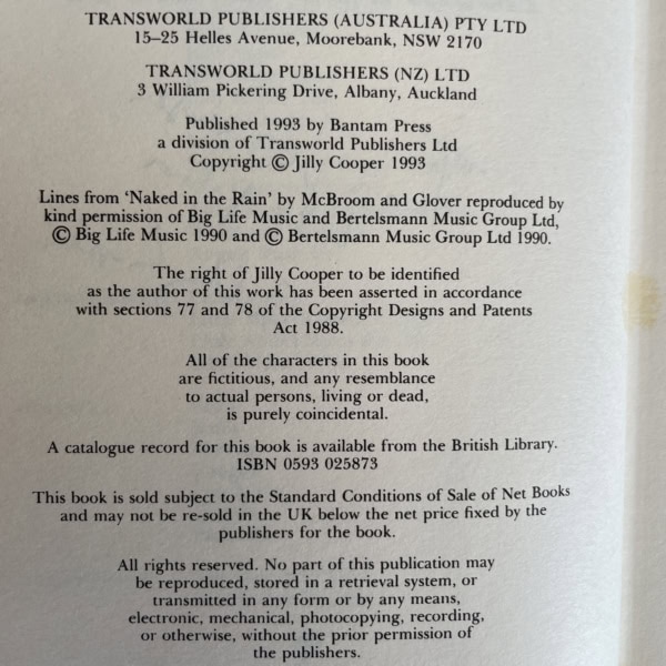 jilly cooper the man who made husbands jealous signed first 3