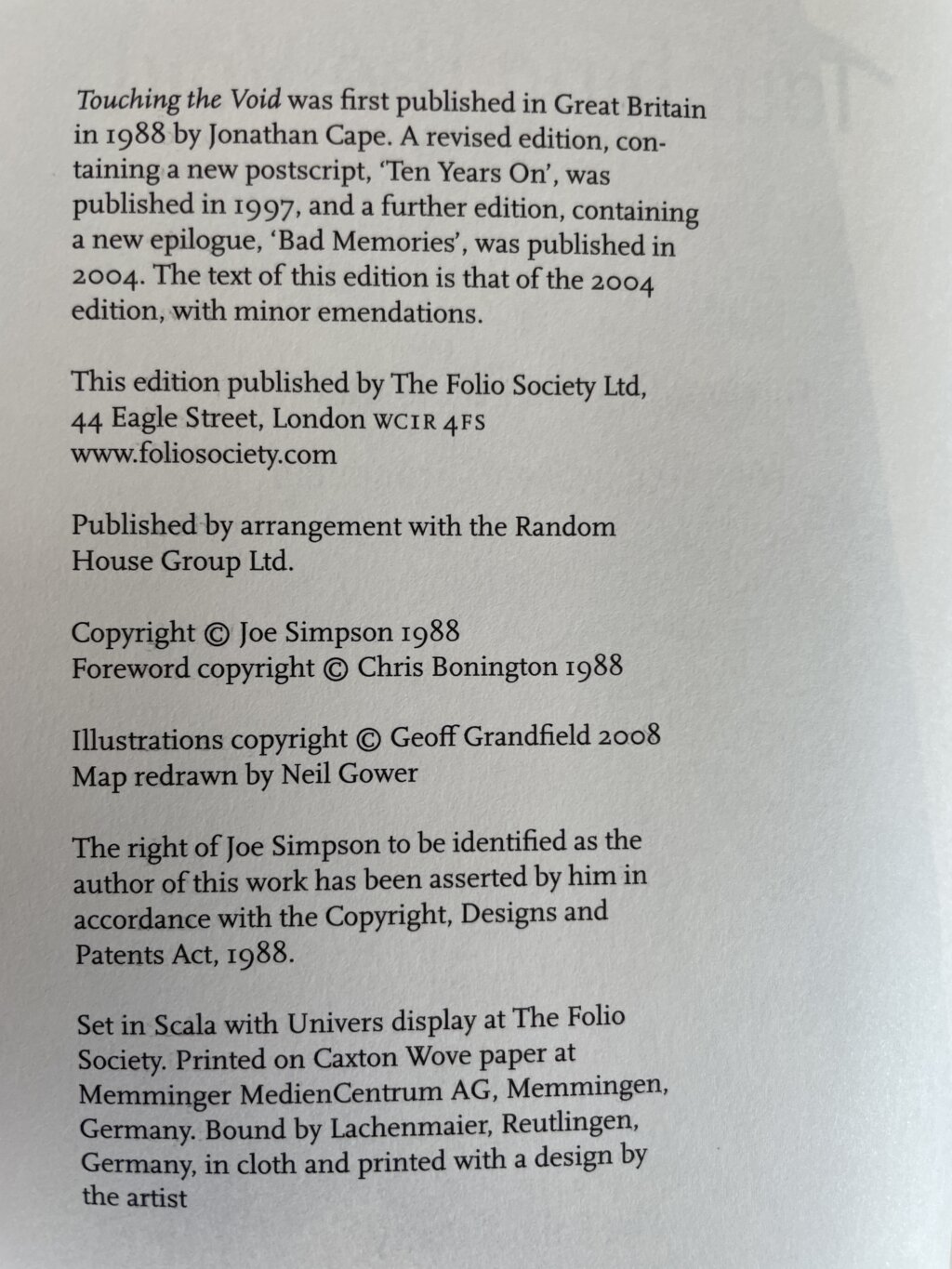 joe simpson touching the void folio2