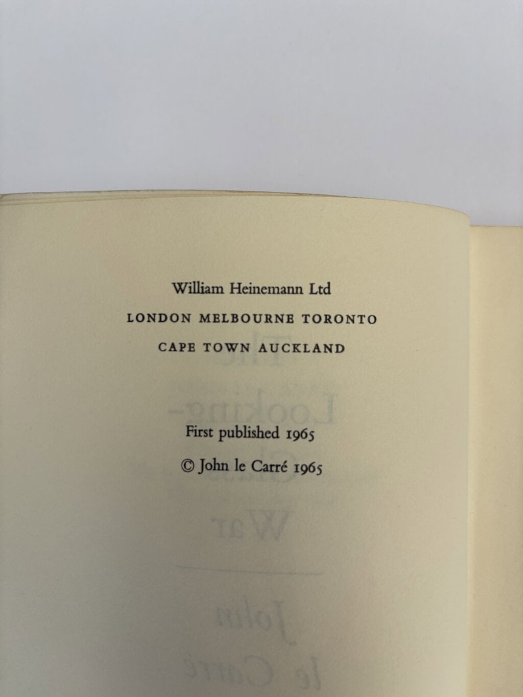 john le carre the looking glass war proof2