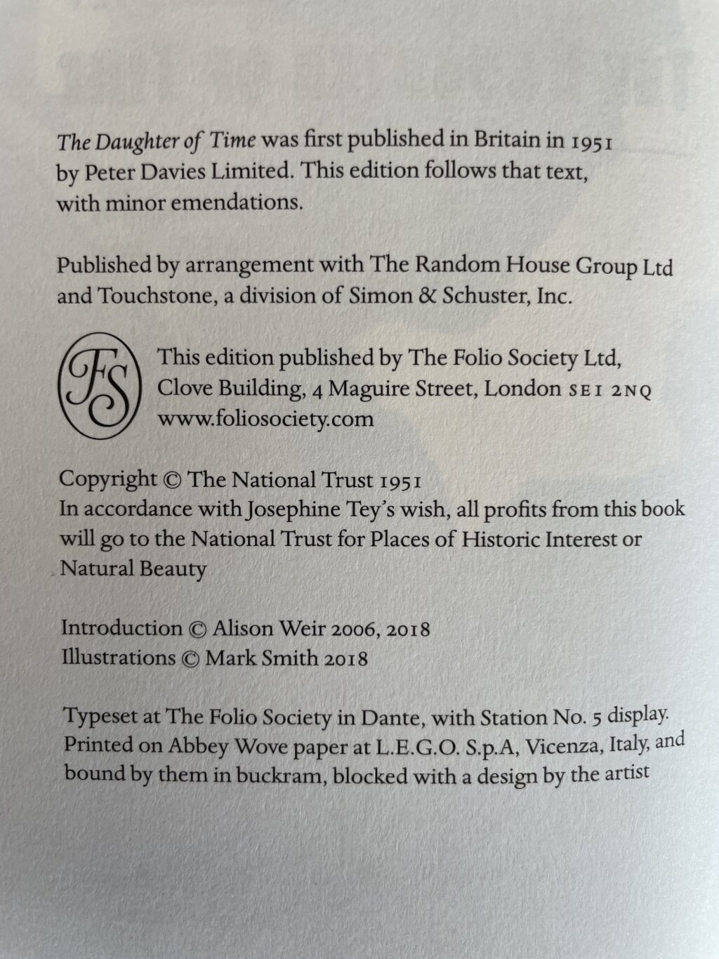 jospehine tey the daughter of time folio2