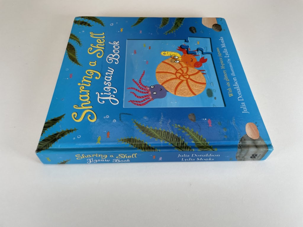 julia donaldson sharing a shell jigsaw 3