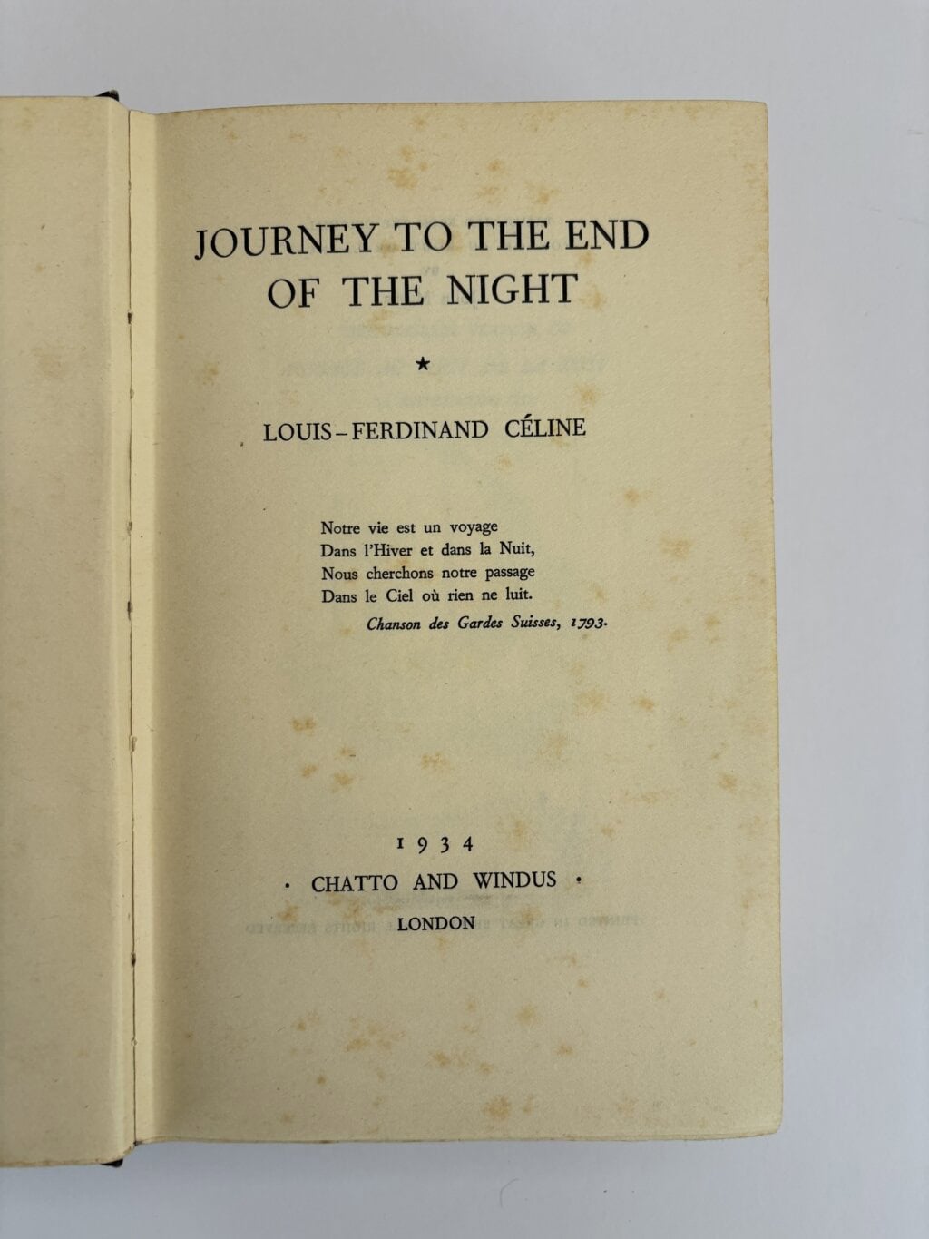 louis ferdinand celine journey to the end of the night first2