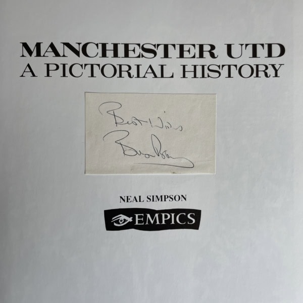 man utd a pictorial history signed 2