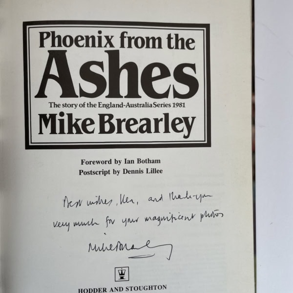 mike brearley phoenix from the ashes signed first 2