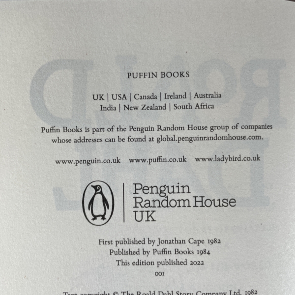 roald dahl society first edition set4