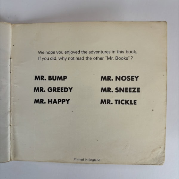 roger hargreaves mr sneeze first ed4