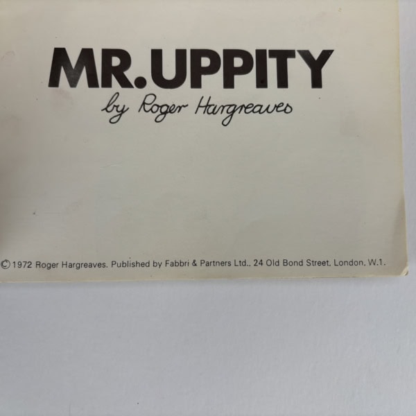 roger hargreaves mr uppity first ed2