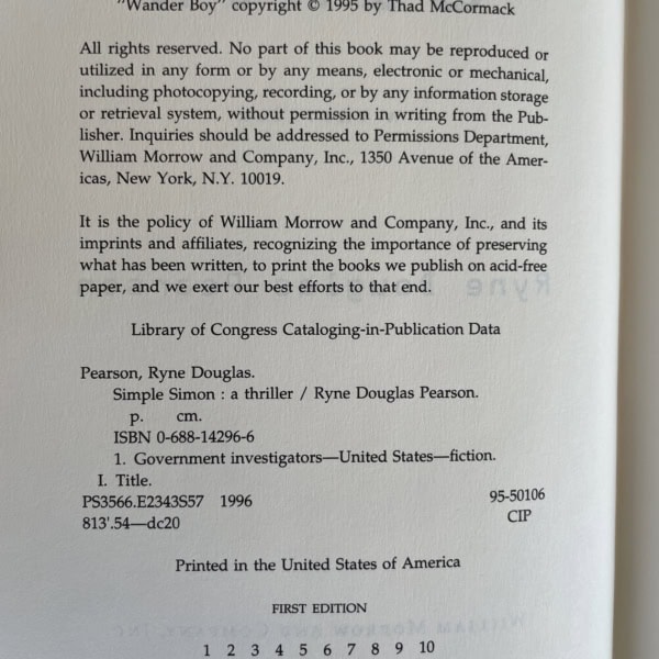 ryne pearson simple simon first us ed2