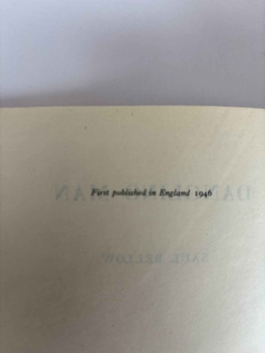 saul bellow dangling man first edition2