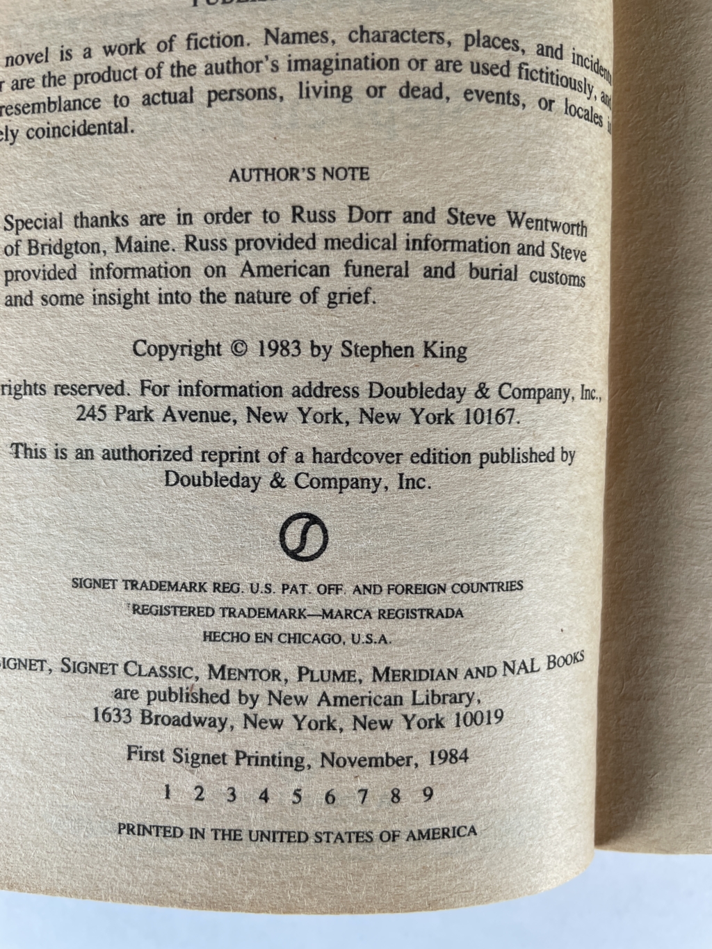 stephen king pet sematary first paperback2